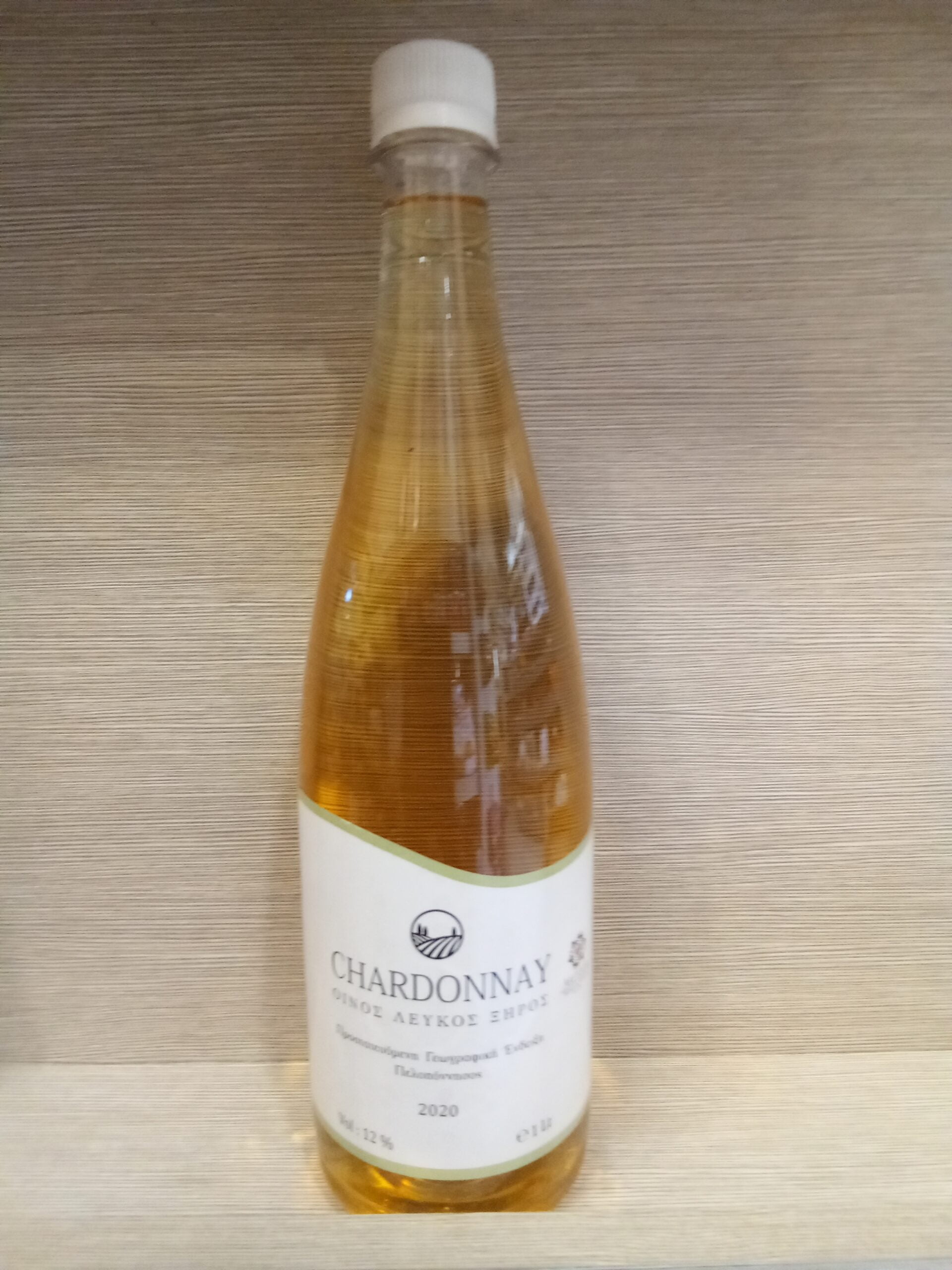 ΟΙΝΟΣ ΛΕΥΚΟΣ ΞΗΡΟΣ CHARDONNAY PET 1 Lt  alc.12.6%