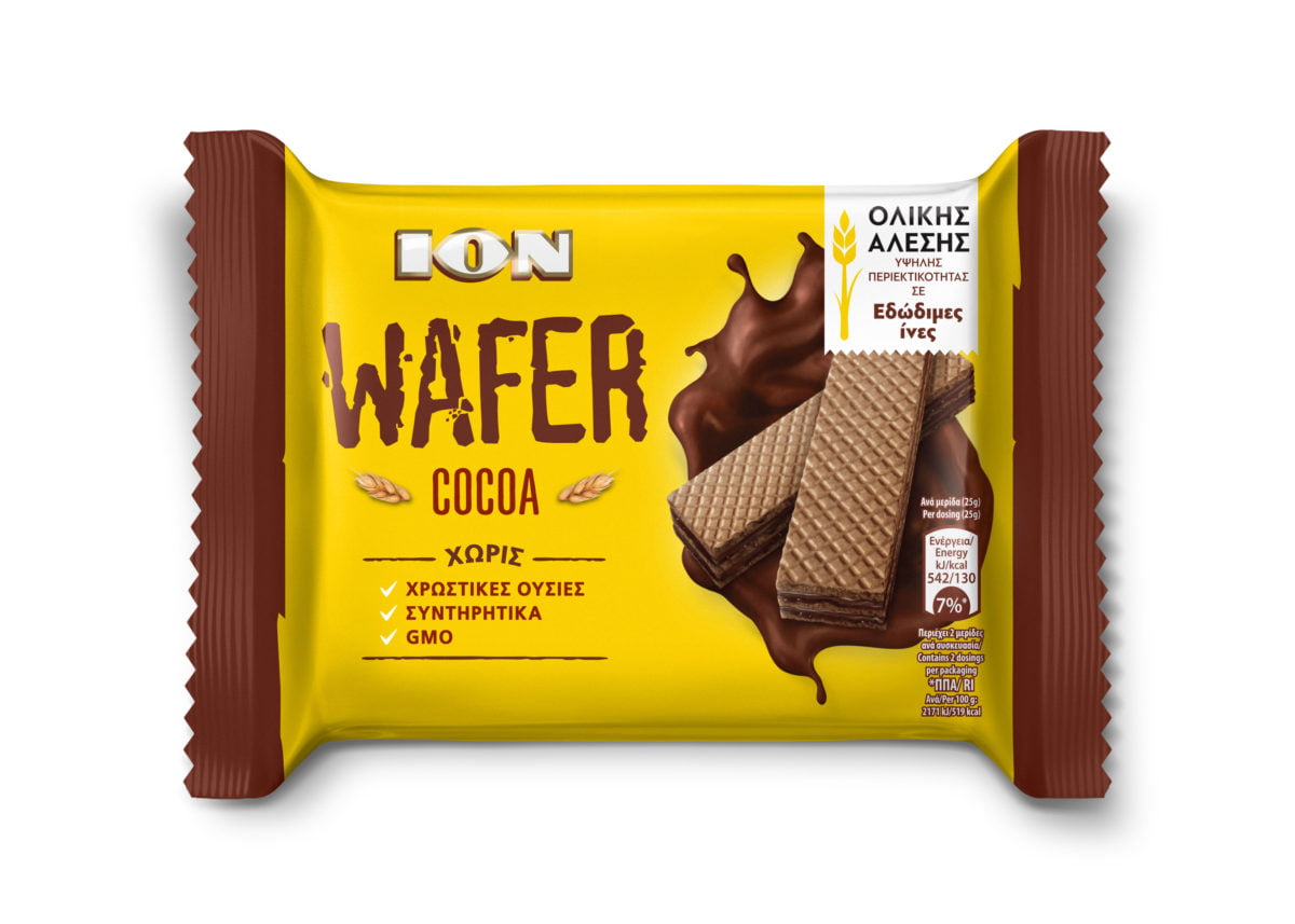 ION WAFER Cocoa with full-sweetened beans