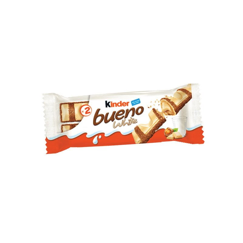 Kinder Bueno Γκοφρέτα Λευκής Σοκολάτας πραλίνα (39gr)