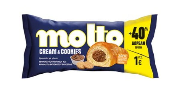Molto cruasan cream & cookies (110g)