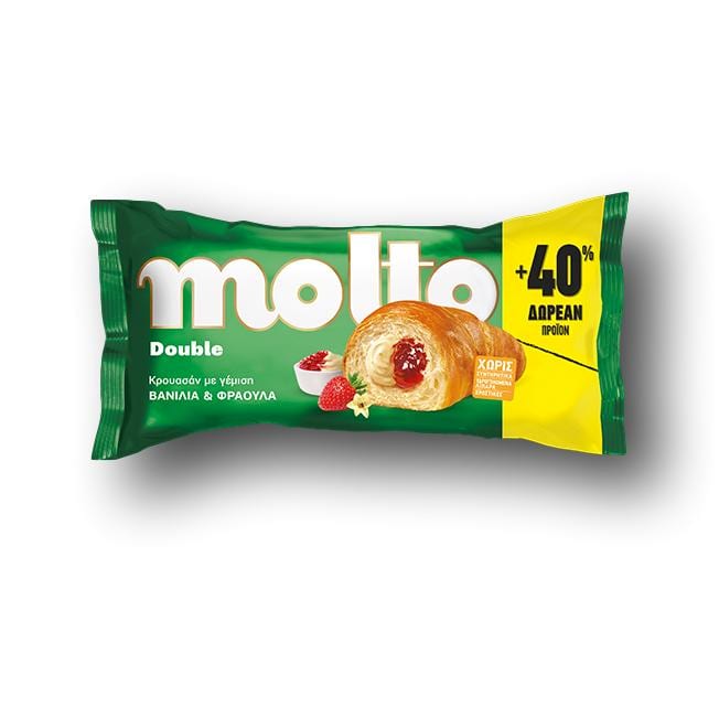 MOLTO DOUBLE Krusan Vanilla Fruit 80g + 40% Free