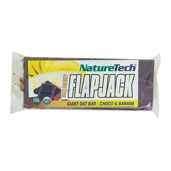NatureTech Flapjack – Μπάρα Βρώμης με Banana & Choco (100gr)