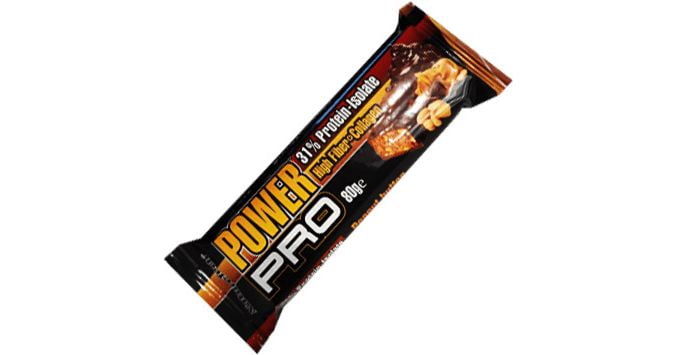 NatureTech Power Pro Higher Fiber & Collagen Μπάρα με 31% Πρωτεΐνη & Γεύση Peanut Butter (80gr)