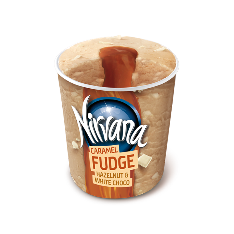 Caramel Fudge Niravana ice cream (470 ml)