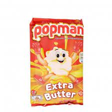 Popman popcorn for microwave extra butter snack (100g)