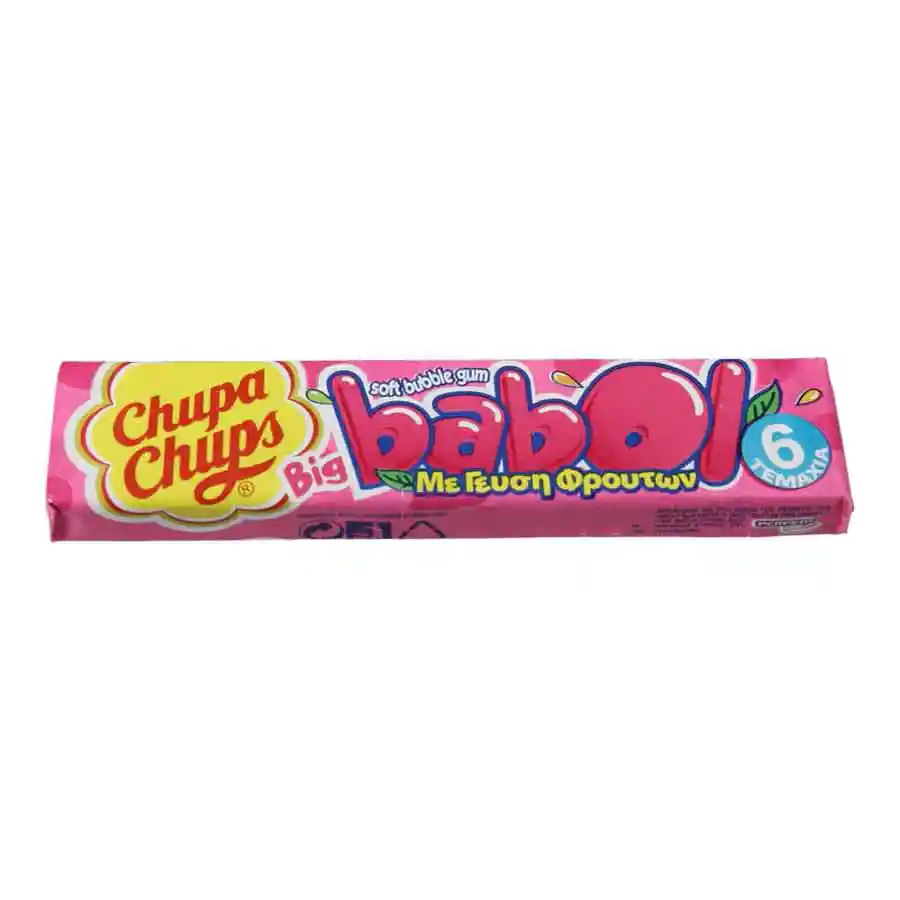 Chupa Chups Big Babol Tutti Frutti τσιχλόφουσκες με γεύση φρούτων (27,6gr)