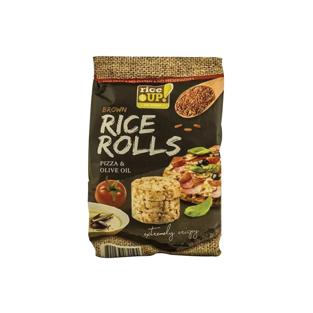 Rice up brown rice rolls pizza and olive oil (Rice up brown rice rolls pizza and olive oil)
