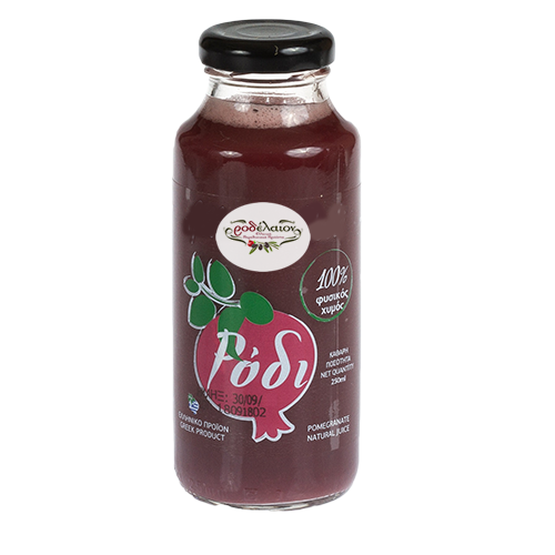Ροδέλαιον 100% Φυσικός Χυμός Ρόδι (250 ml)