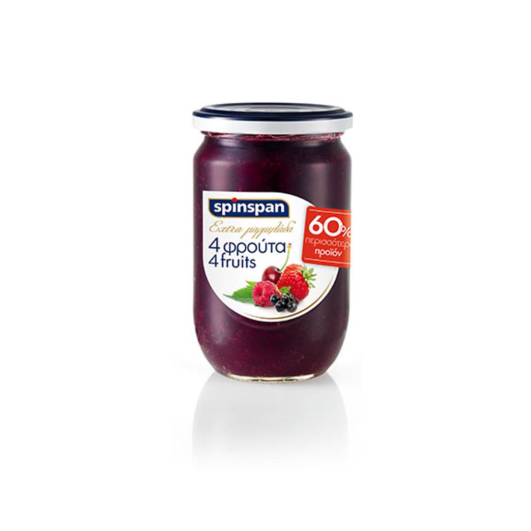 SPIN SPAN MARMELADA EXTRA 4 Fruit 380 GR+220 GR (Note)