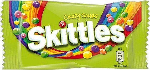 Skittles Καραμέλες Crazy Sour (38gr)