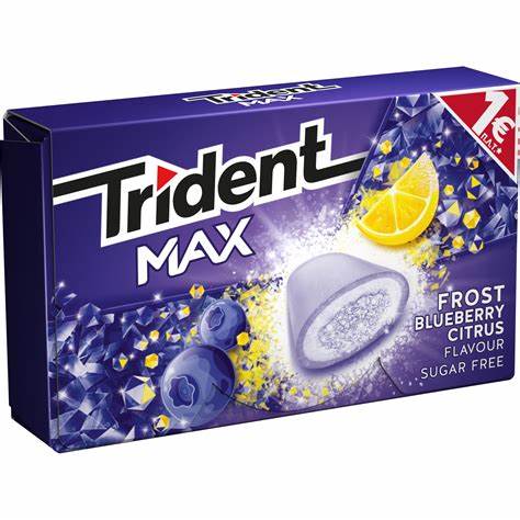 TRIDENT MAX FROST BLUEBERRY CITRUS 20g