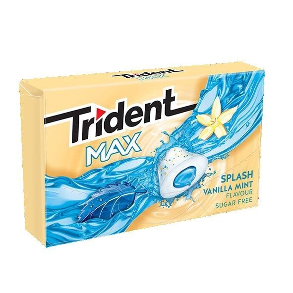 Trident Max Splash Vanilla Menta Chila 22g