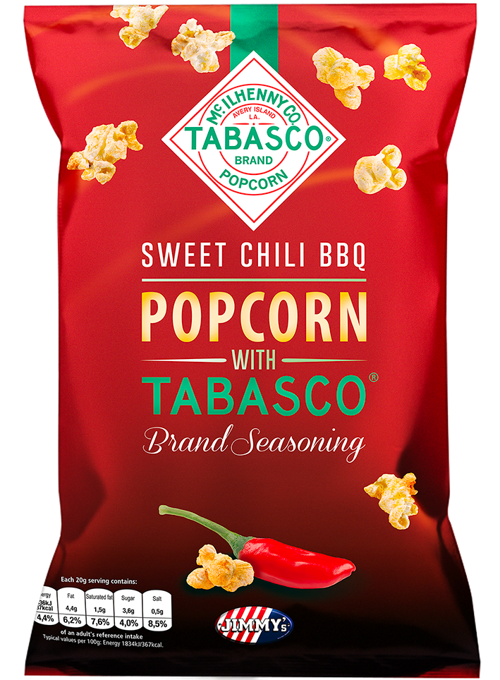 Jimmy’s Popcorn Tabasco Sweet Chili BBQ 90g