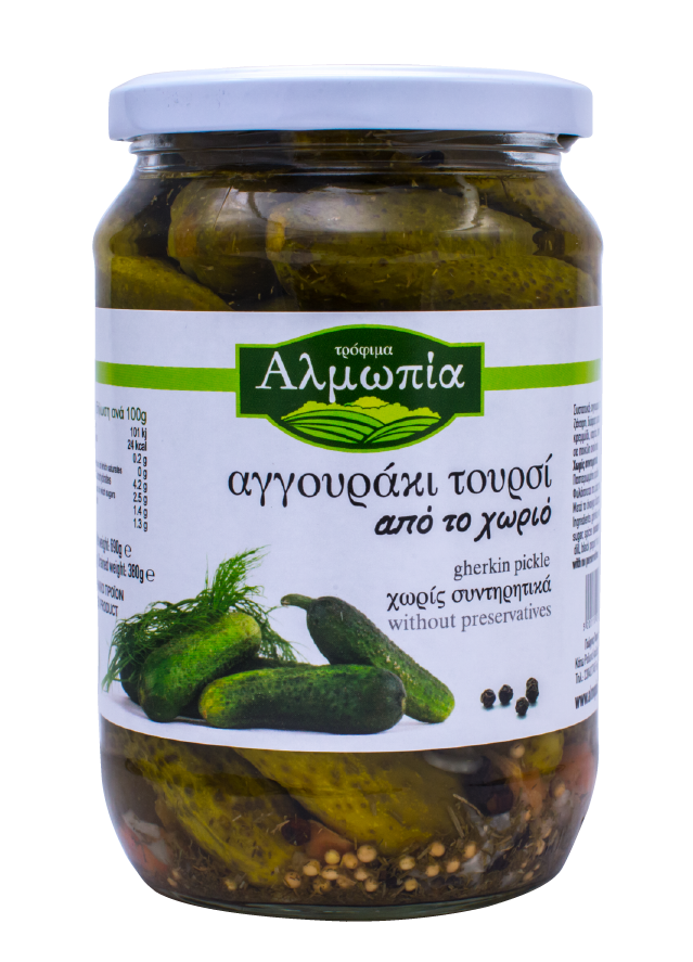 Αλμωπία Αγγουράκια τουρσί (690gr)