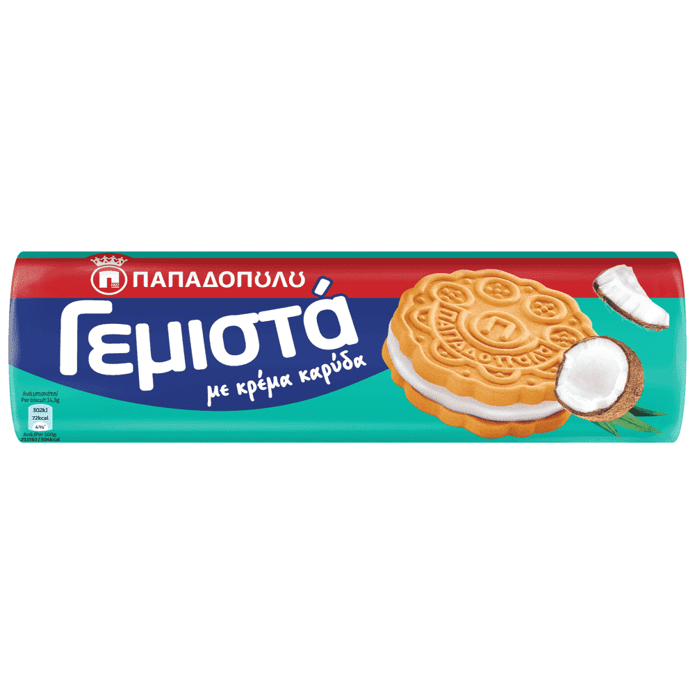 Παπαδοπούλου Γεμιστά με κρέμα καρύδα (200gr)