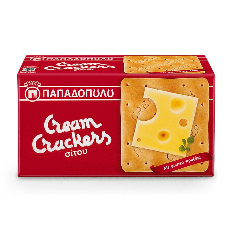 Παπαδοπούλου Cream Crackers σίτου – κλασικά (140gr)