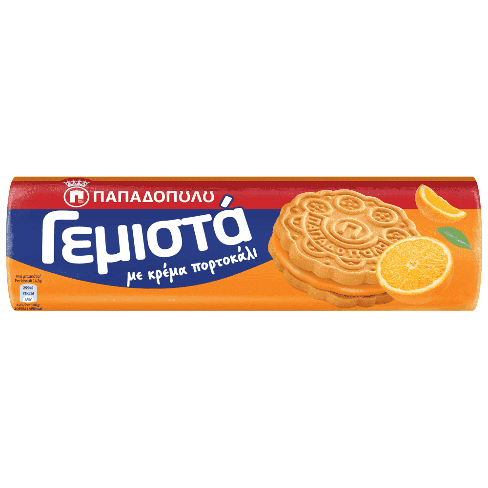 Παπαδοπούλου Γεμιστά με κρέμα πορτοκάλι (200gr)