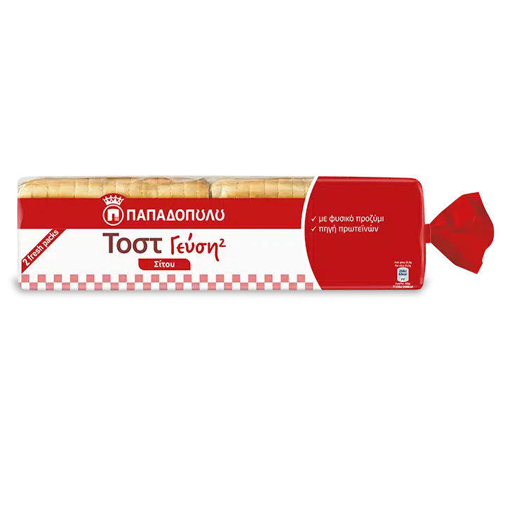 Παπαδοπούλου Τοστ Γεύση² Σίτου (700gr)