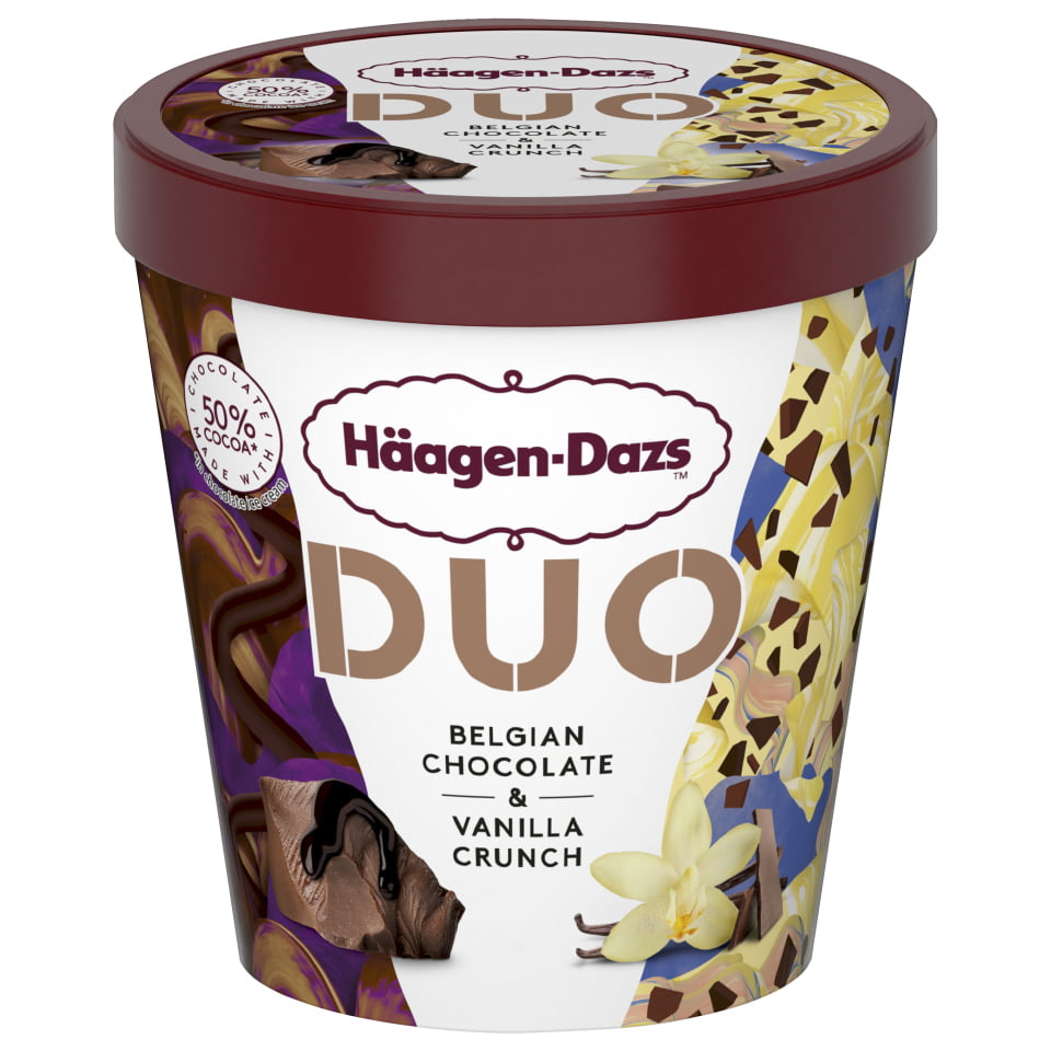 HAAGEN-DAZS ice cream Belgian Chocolate & Vanilla 353g