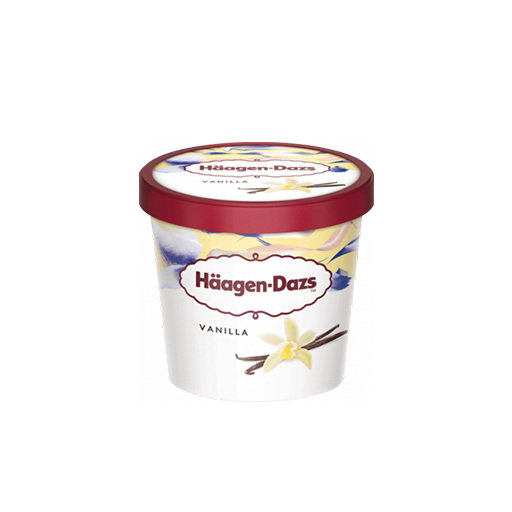 HAAGEN-DAZS VANILLA MINI CUP 95 ml
