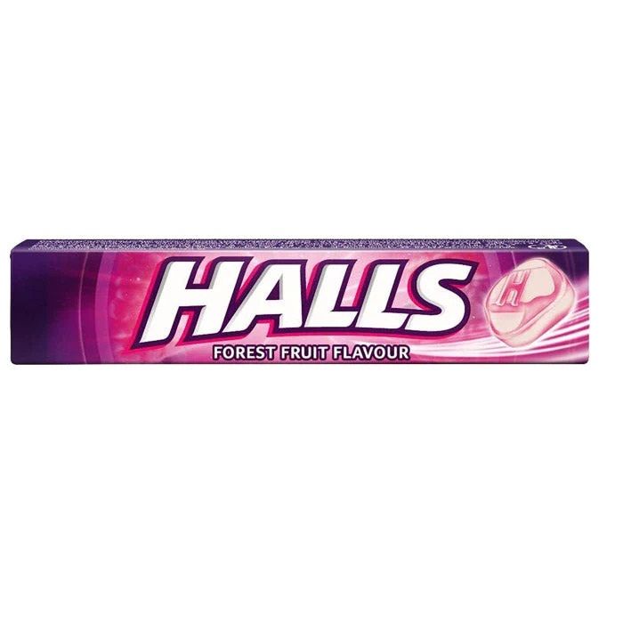 Halls με Φρούτα Του Δάσους Καραμέλες μασούρι χωρίς ζάχαρη (32gr)