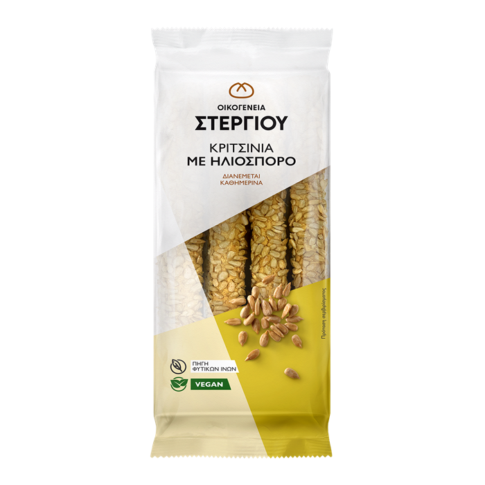 Στεργίου Κριτσίνια με ηλιόσπορους (180gr)