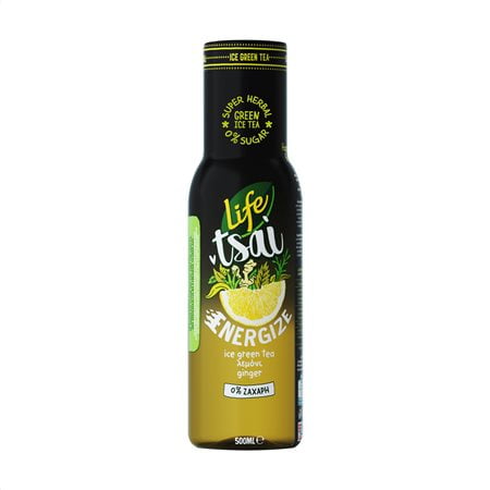 Life Ice tea Green Tea Λεμονι Ginger (500ml)