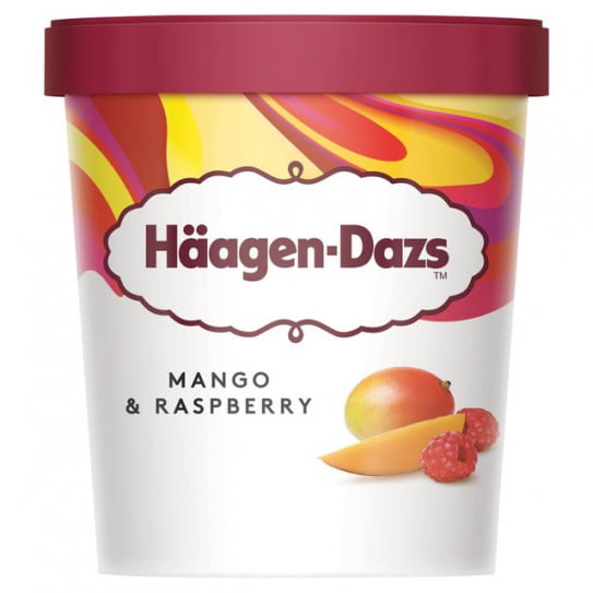HAAGEN DAZS MANGO & RASPBERRY 460 ml