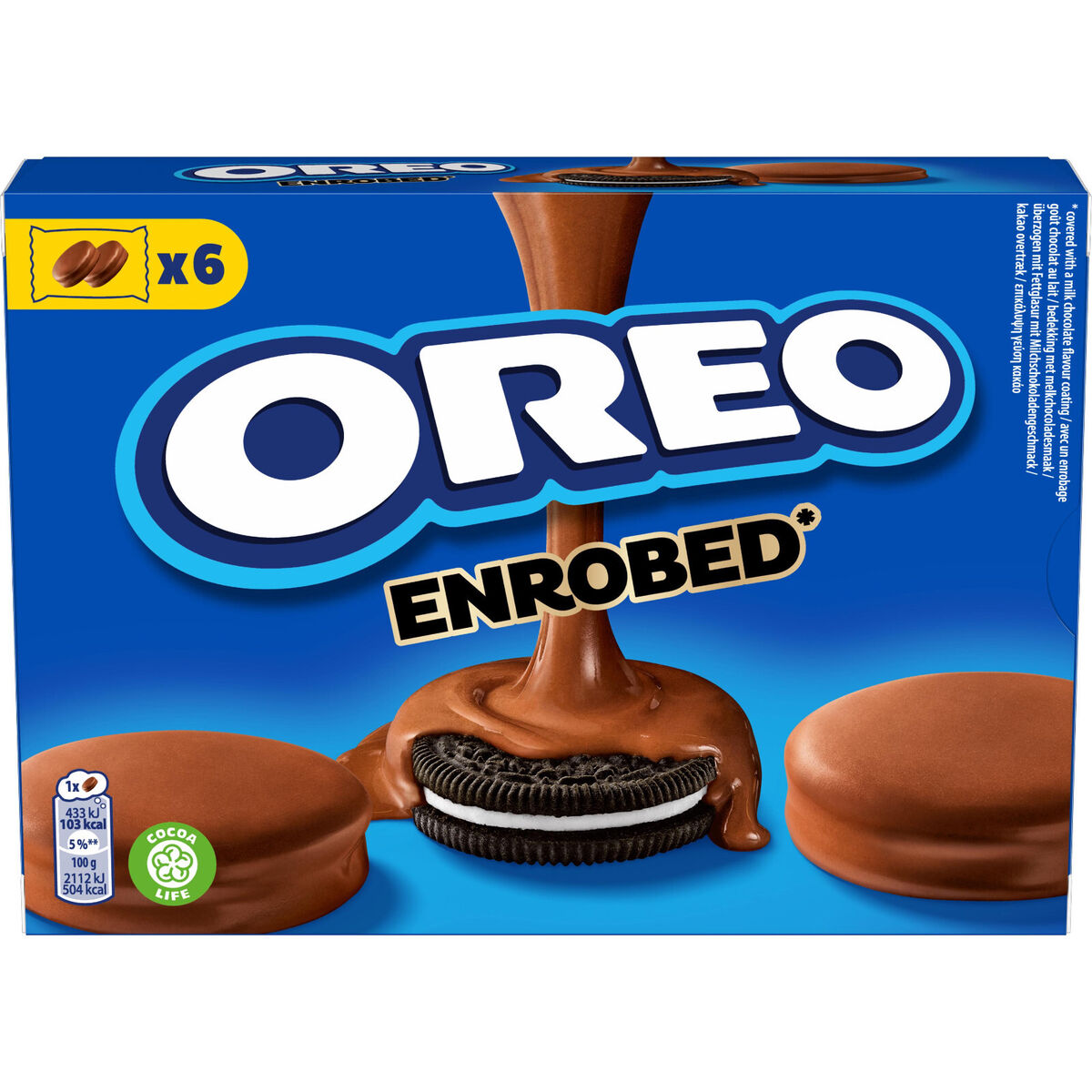 Oreo Μπισκότα με Επικάλυψη Σοκολάτας Γάλακτος (246 gr)