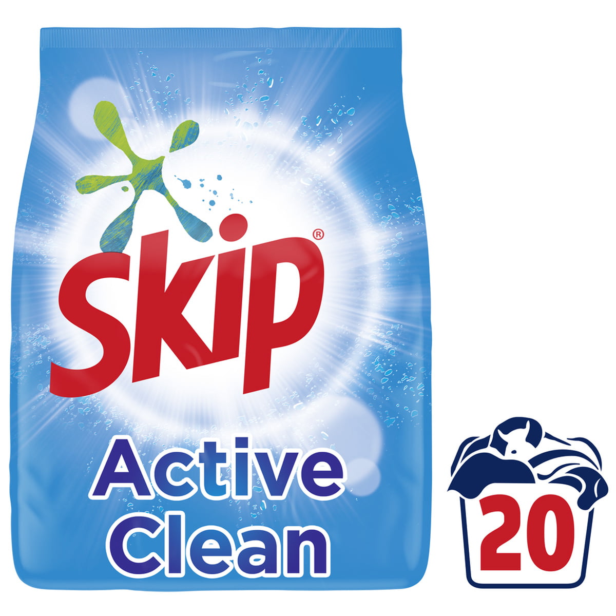 Skip Wipes Wipes Powder Active Clean 20 Measures 1.3 kg