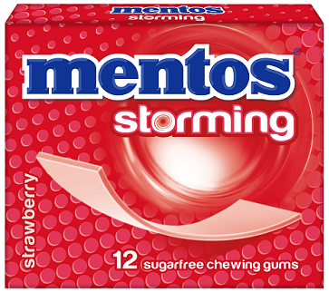 Mentos Storming Τσίχλες Φράουλα (33gr)