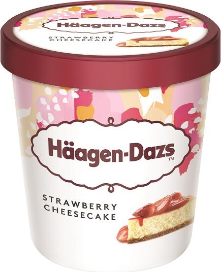 HAAGEN DAZS ΠΑΓΩΤΟ STRAWBERRY CHEESECAKE 95 ml