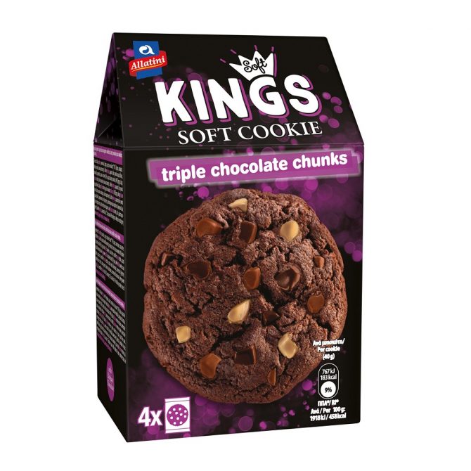 Αλλατίνη Soft Kings Triple Chocolate Chunks (160gr)
