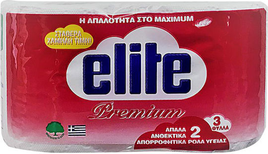 Elite Χαρτί Υγείας 2 Ρολά 3 Φύλλων (85gr)