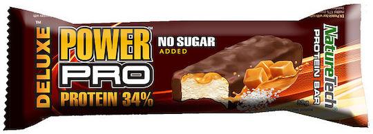 NatureTech Power Pro Deluxe Μπάρα με 34% Πρωτεΐνη & Γεύση Salted Caramel (80gr)