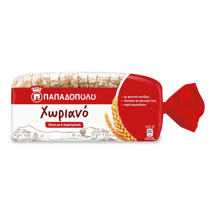 Παπαδοπούλου Χωριανό Σταρένιο με 6 Δημητριακά (500gr)