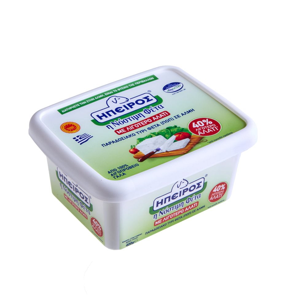 Ήπειρος Φέτα σε άλμη με λιγότερο αλάτι (400gr)