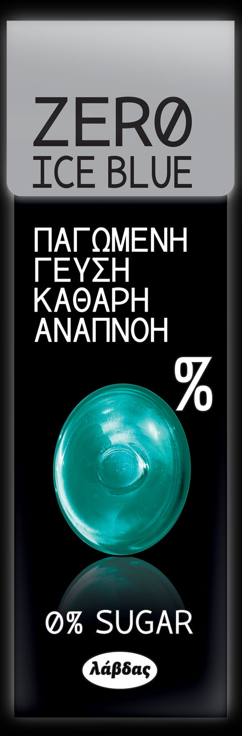 Λάβδας Καραμέλες με Γεύση Ice Blue Χωρίς Ζάχαρη (32gr)
