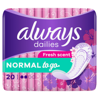 Always Dailies Normal To Go Fresh Pantyliners