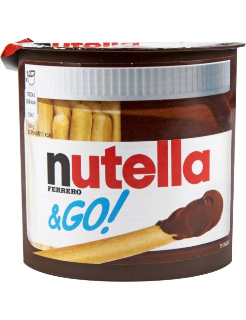 NUTELLA & Go Πραλίνα Φουντουκιού με Κριτσίνια (52gr)