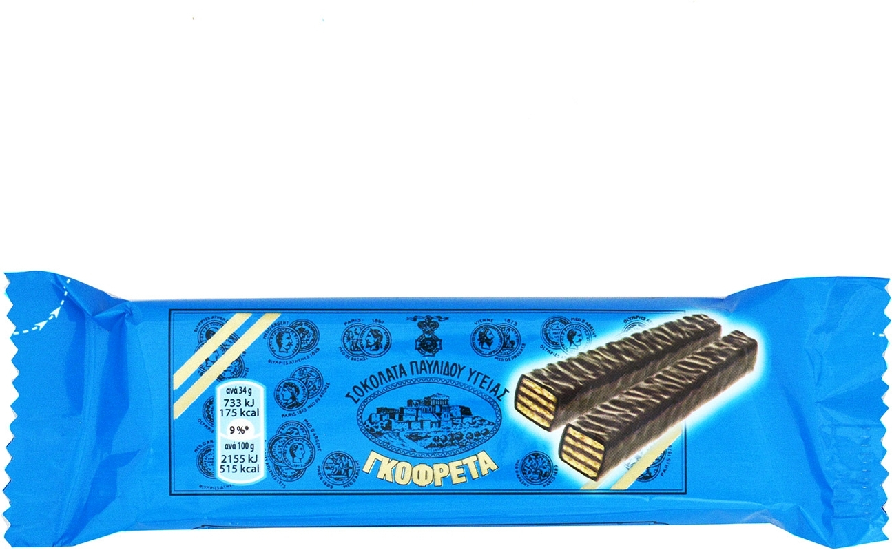 Παυλίδης Γκοφρέτα με Σοκολάτα Υγείας Παυλίδης (34g)