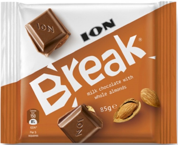 ION Break Σοκολάτα Γάλακτος με Αμύγδαλο (85gr)