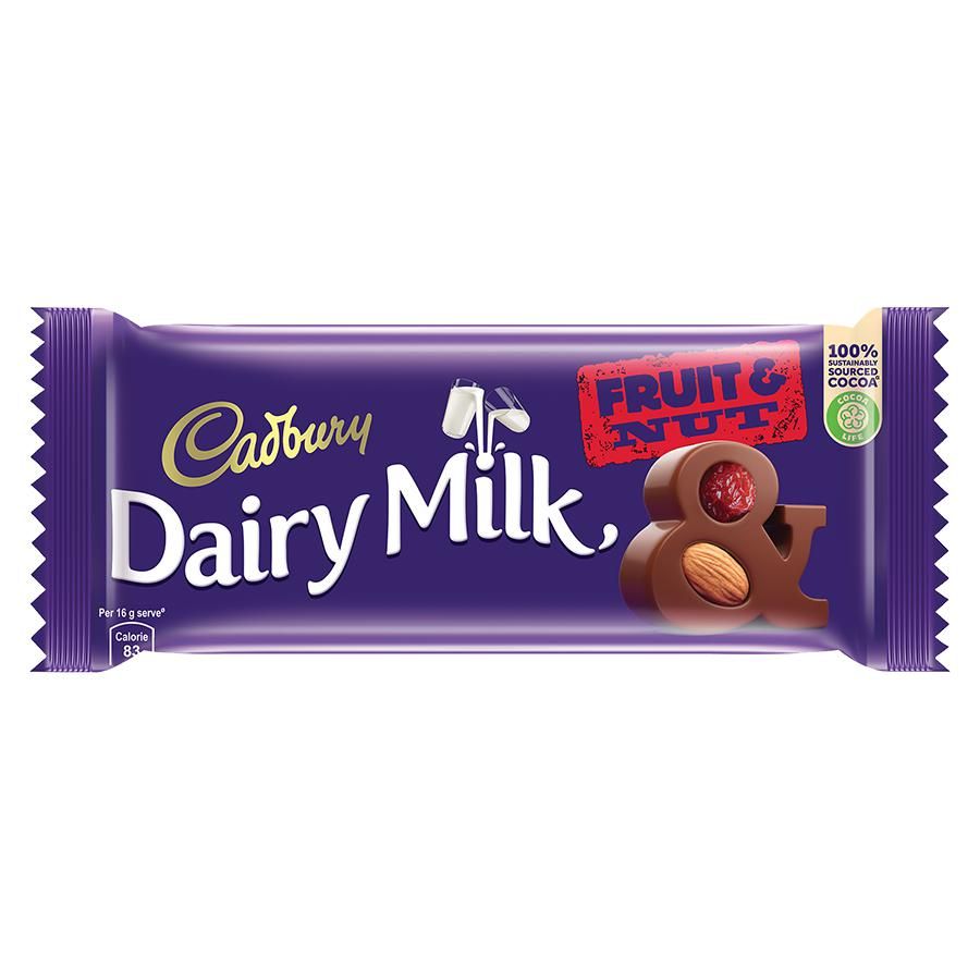 Cadbury Dairy Milk Σοκολάτα Γάλακτος Fruit & Nut (110gr)