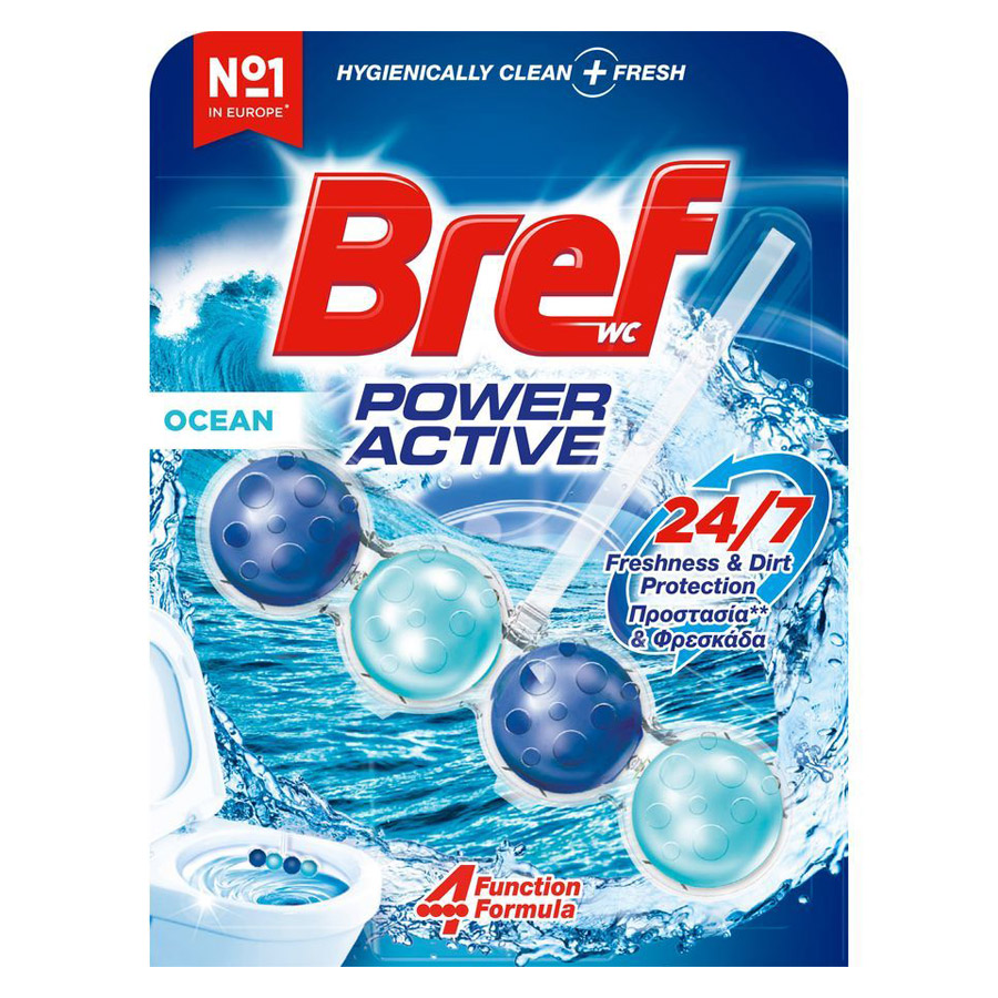Bref Wc Power Active Μπλοκ Τουαλέτας Ocean Breeze