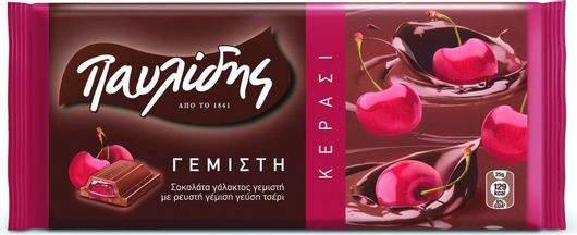 Παυλίδης Σοκολάτα Γάλακτος με Κεράσι (100gr)