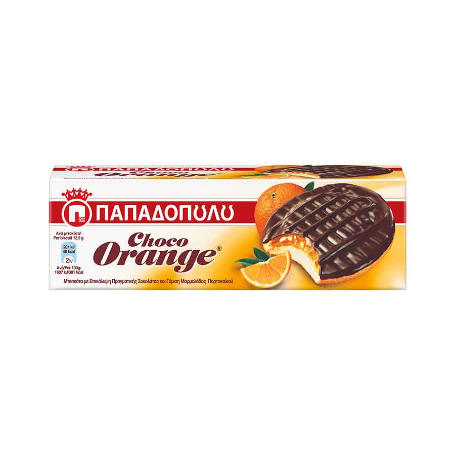 Παπαδοπούλου Chocorange Μπισκότα (150gr)
