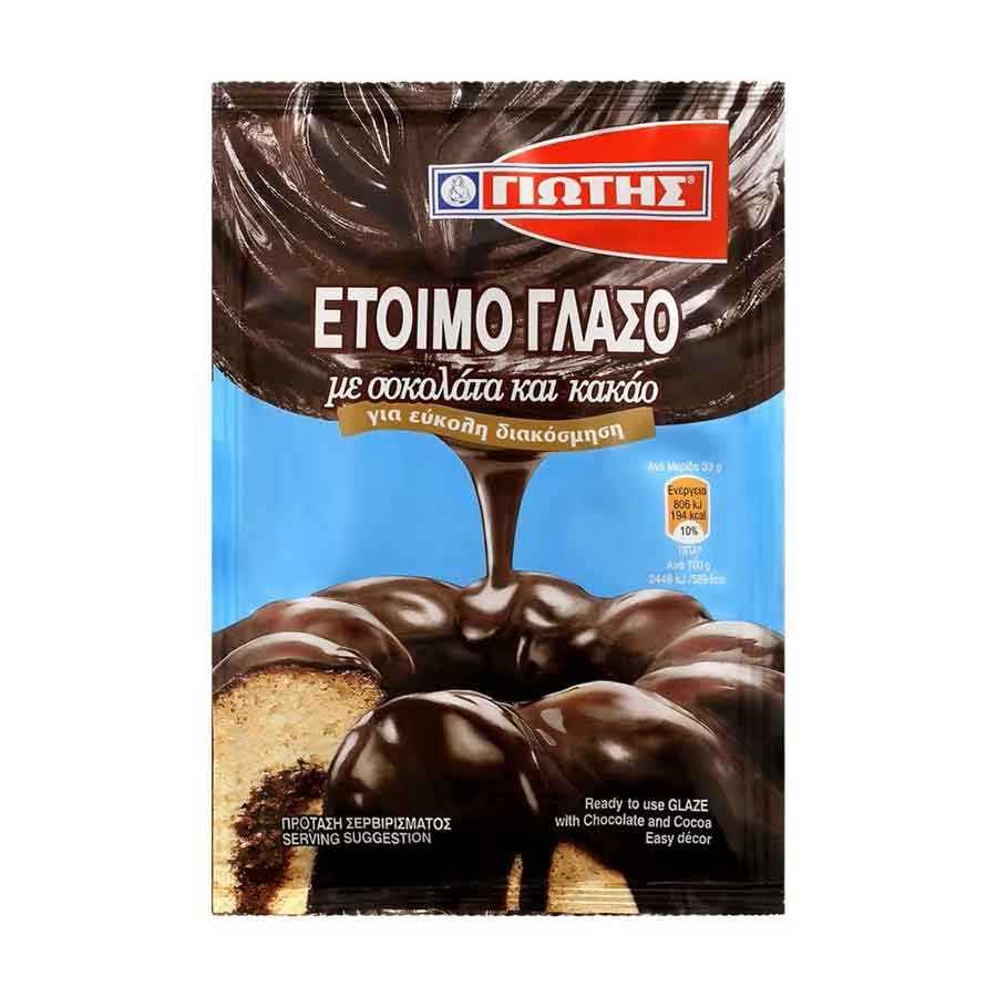 Γιώτης Έτοιμο Γλάσο Με Σοκολάτα & Κακάο (100gr)
