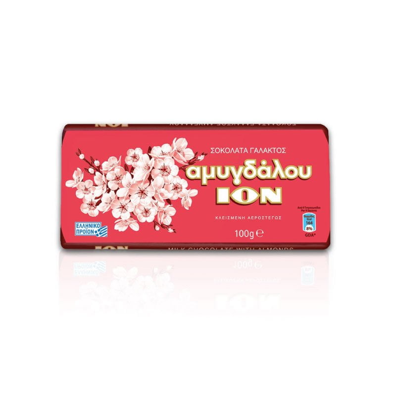 ION Αμυγδάλου Σοκολάτα Γάλακτος αμύγδαλο (100gr)