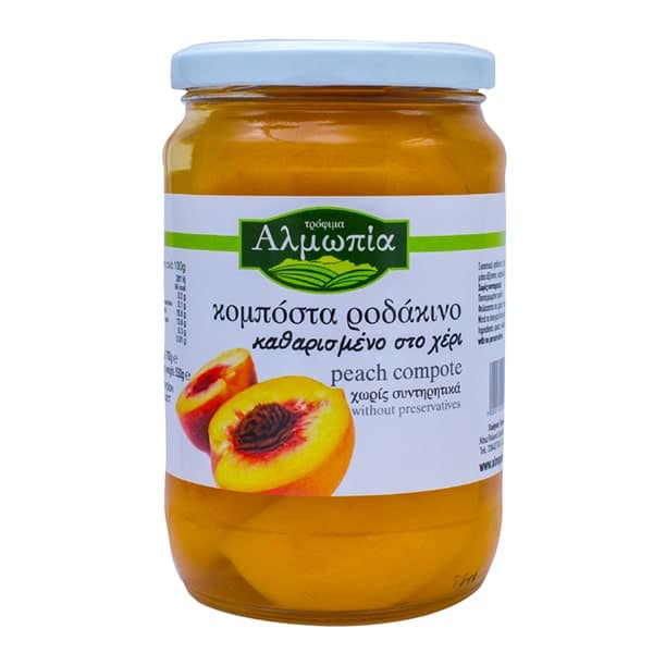 Αλμωπία κομπόστα ροδάκινο (700gr)