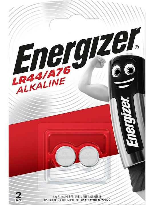 Energizer Αλκαλικές Μπαταρίες Ρολογιών LR44 1.5V (2τμχ)